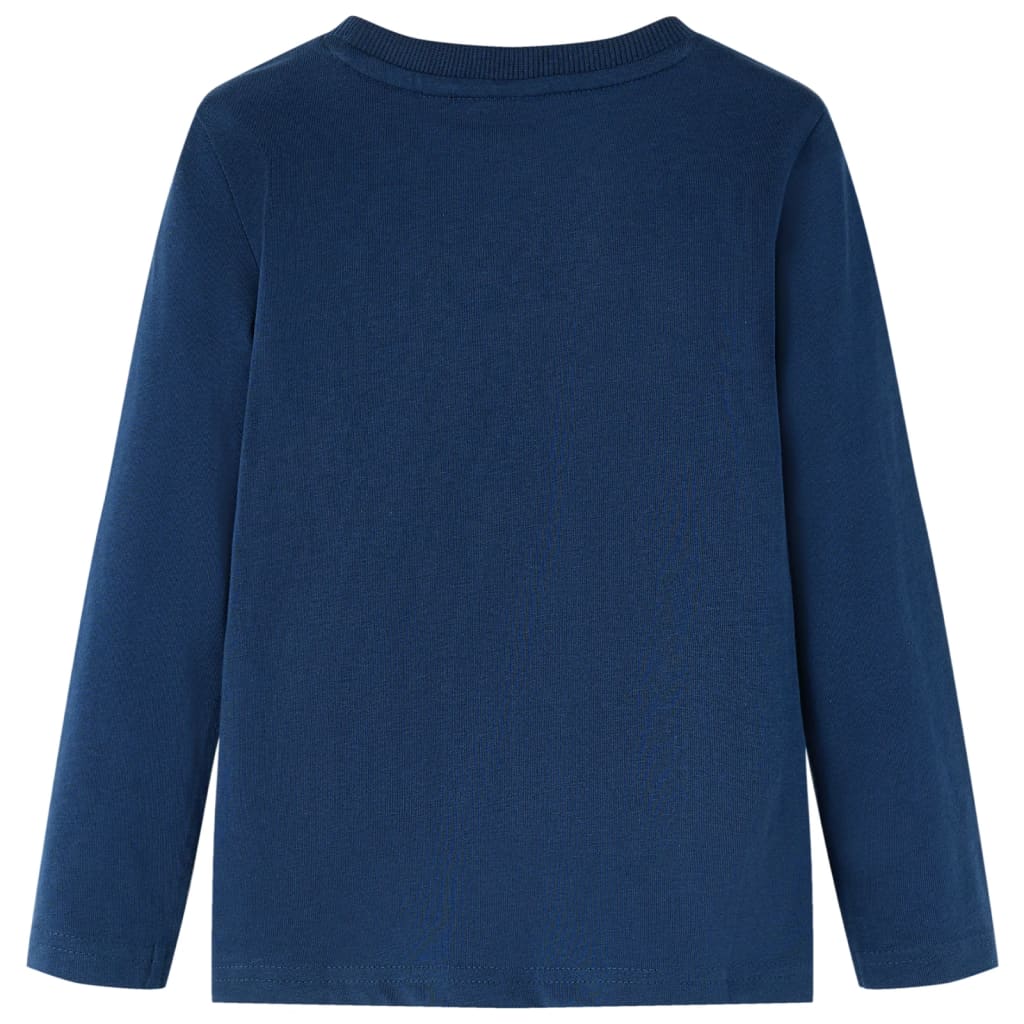 VidaXL Chemise enfant à manches longues 104 bleu marine