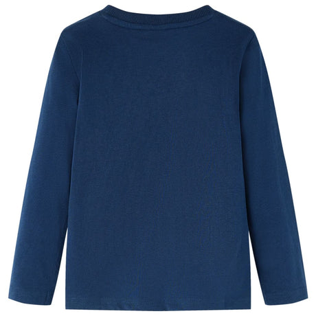 VidaXL Chemise enfant à manches longues 104 bleu marine