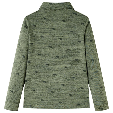 VidaXL Chemise enfant 104 kaki mélangé
