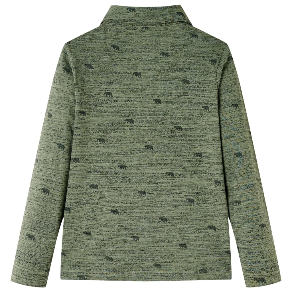VidaXL Chemise enfant 116 kaki mélangé