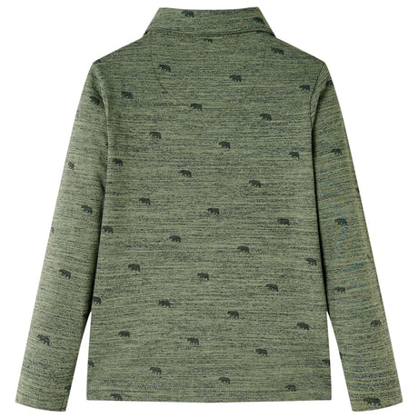 VidaXL Chemise enfant 116 kaki mélangé