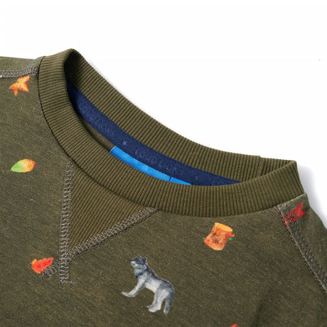 VidaXL Pull enfant 92 kaki
