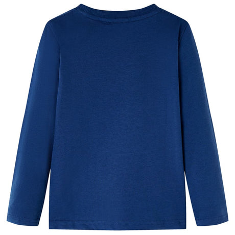VidaXL Chemise enfant à manches longues 92 bleu jean