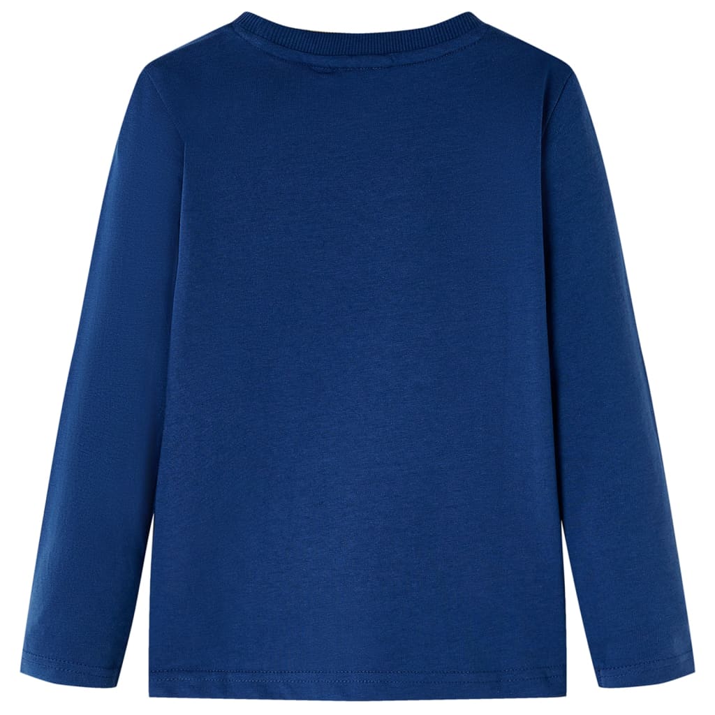 VidaXL Chemise enfant à manches longues 116 bleu jeans