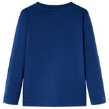 VidaXL Chemise enfant à manches longues 140 bleu jean