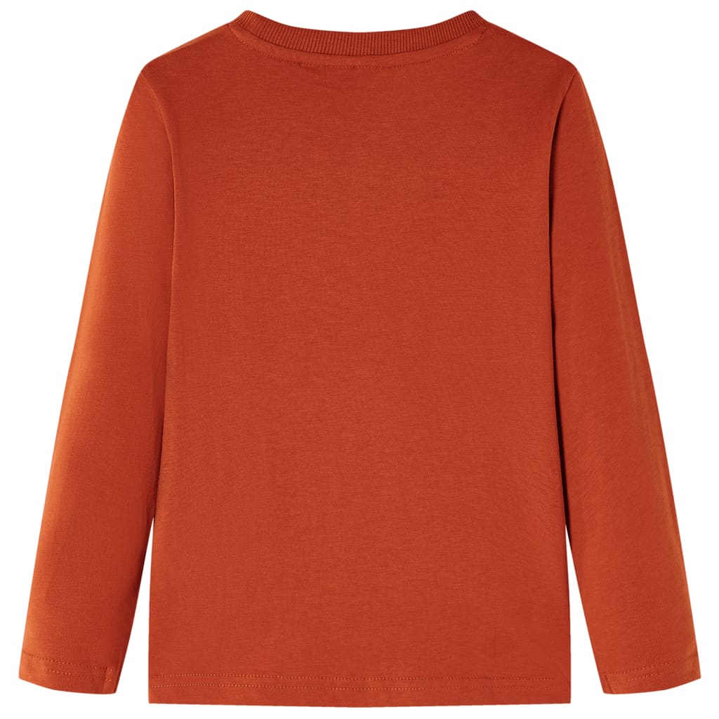 VidaXL Chemise enfant à manches longues 92 couleur rouille clair