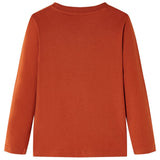 VidaXL Chemise enfant à manches longues 116 couleur rouille clair