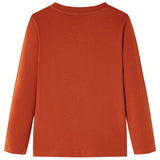 VidaXL Chemise enfant à manches longues 140 couleur rouille clair