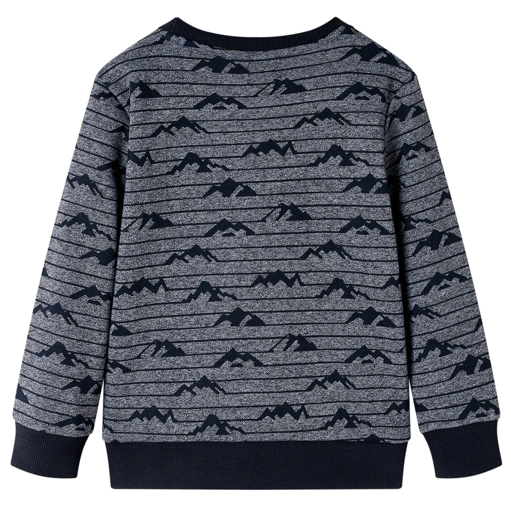 VidaXL Pull enfant 92 bleu marine mélangé