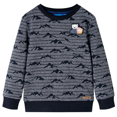 VidaXL Pull enfant 128 bleu marine mixte