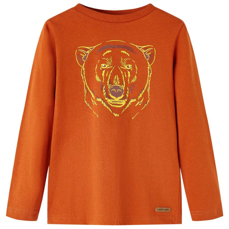 VidaXL Chemise enfant à manches longues 104 couleur rouille clair