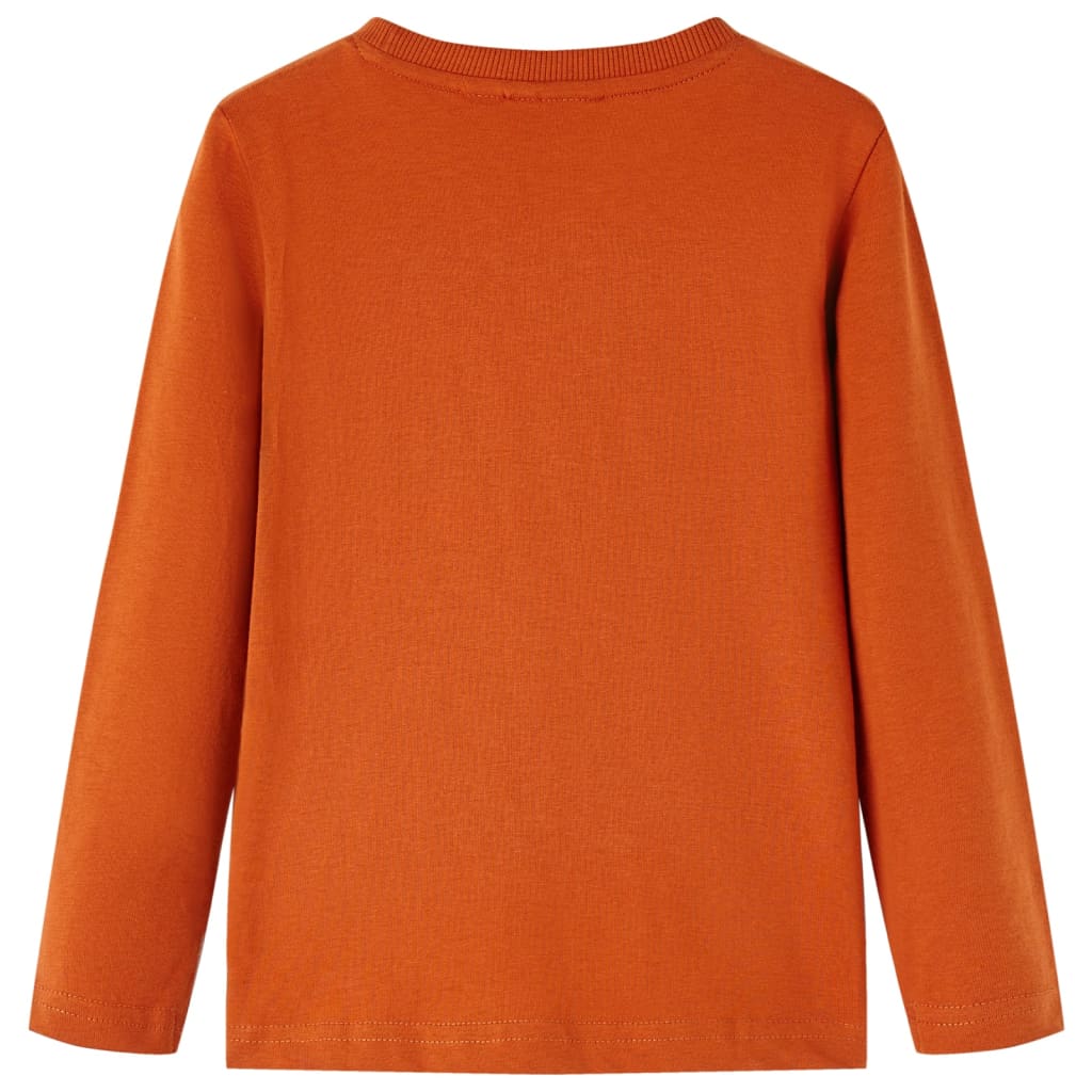 VidaXL Chemise enfant à manches longues 104 couleur rouille clair