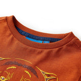 VidaXL Chemise enfant à manches longues 104 couleur rouille clair