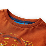 VidaXL Chemise enfant à manches longues 128 couleur rouille clair
