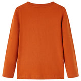 VidaXL Chemise enfant à manches longues 140 couleur rouille clair