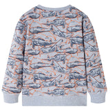 VidaXL Pull enfant 92 gris mélangé