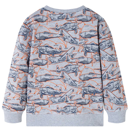 VidaXL Pull enfant 92 gris mélangé