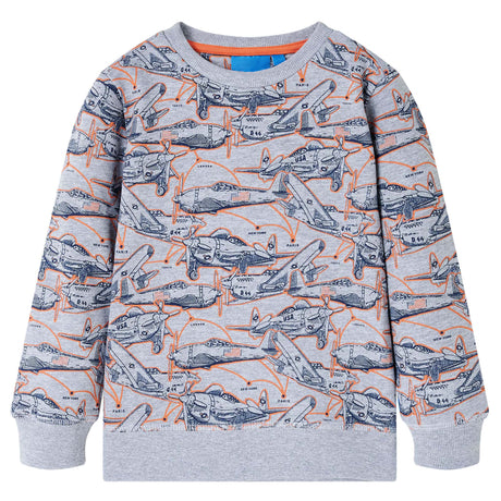 VidaXL Pull enfant 104 gris mélangé