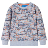 VidaXL Pull enfant 116 gris mélangé