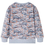 VidaXL Pull enfant 116 gris mélangé