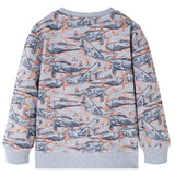 VidaXL Pull enfant 128 gris mélangé