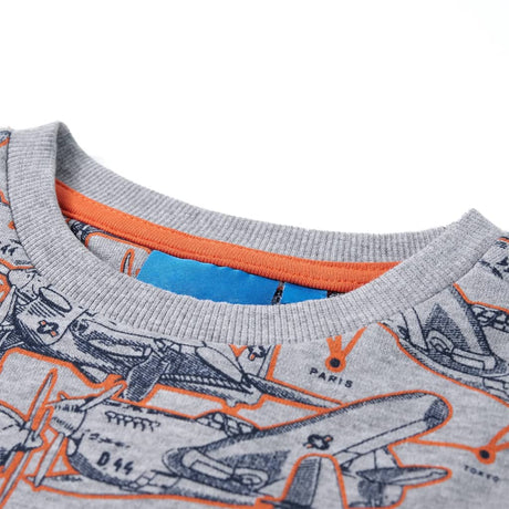 VidaXL Kindertrui 140 gris mélangés