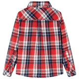 VidaXL Chemise enfant à carreaux 92 rouge et bleu marine