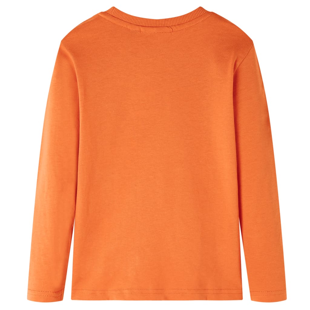 VidaXL Chemise enfant à manches longues 92 orange foncé