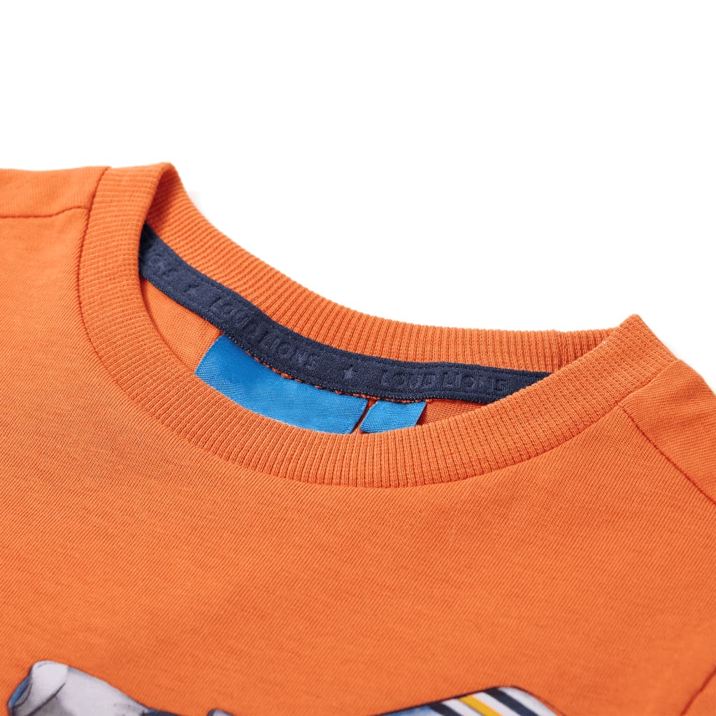 VidaXL Chemise enfant à manches longues 92 orange foncé