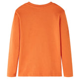 VidaXL Chemise enfant à manches longues 116 orange foncé
