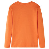 VidaXL Chemise enfant à manches longues 128 orange foncé