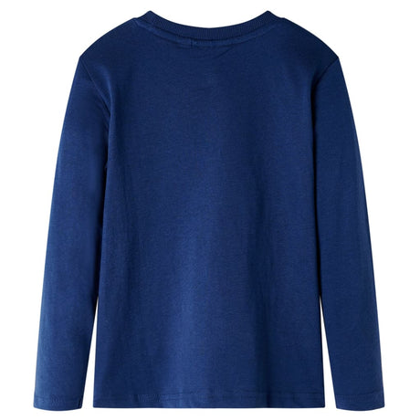 VidaXL Chemise enfant à manches longues 92 bleu marine
