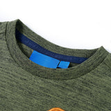 VidaXL Chemise enfant à manches longues 92 kaki mélangé