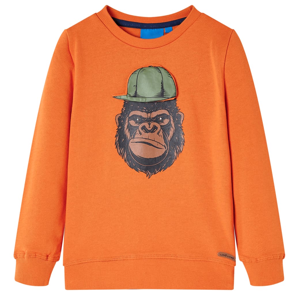 VidaXL Pull enfant 92 orange foncé