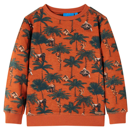 VidaXL Pull enfant 116 couleur rouille clair