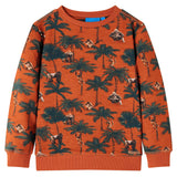 VidaXL Pull enfant 128 couleur rouille clair