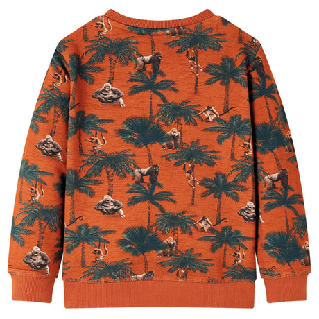 VidaXL Pull enfant 128 couleur rouille clair