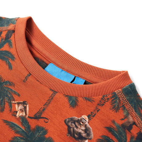 VidaXL Pull enfant 128 couleur rouille clair