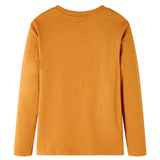 VidaXL Chemise enfant à manches longues 92 ocre foncé