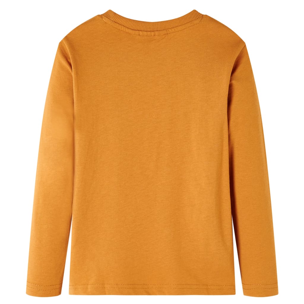 VidaXL Chemise enfant à manches longues 104 ocre foncé