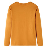 VidaXL Chemise enfant à manches longues 104 ocre foncé