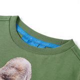 VidaXL Chemise enfant à manches longues 116 kaki clair