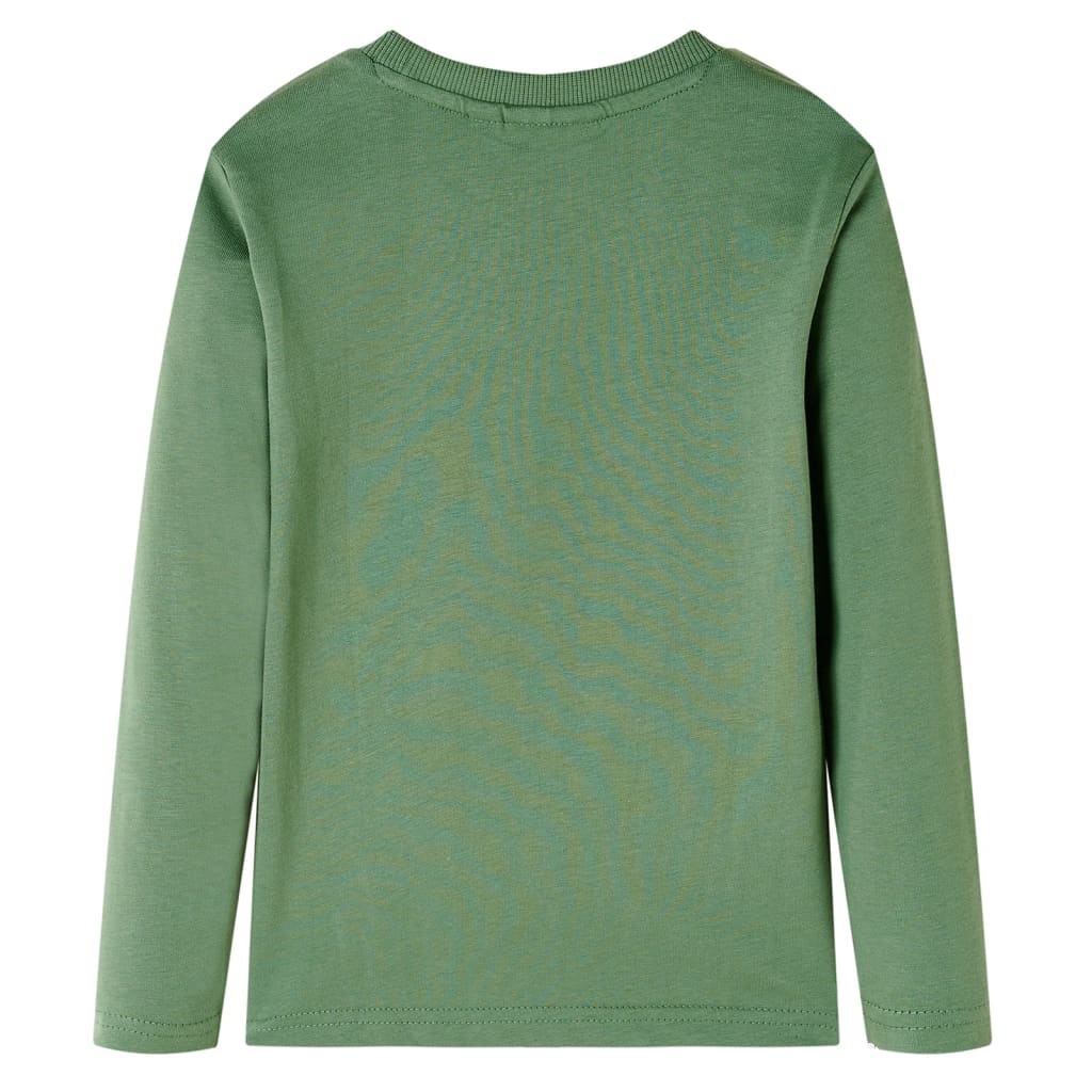 VidaXL Chemise enfant à manches longues 128 kaki clair