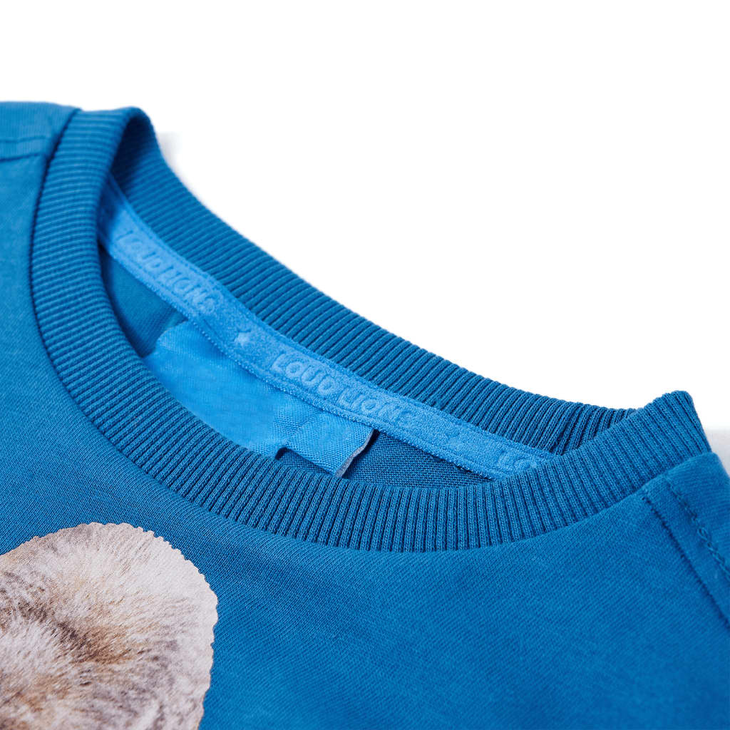 VidaXL Chemise enfant à manches longues 140 pétrole