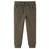 VidaXL Pantalon de survêtement pour enfants 92 kaki foncé mélangé