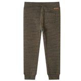 VidaXL Pantalon de survêtement pour enfants 92 kaki foncé mélangé