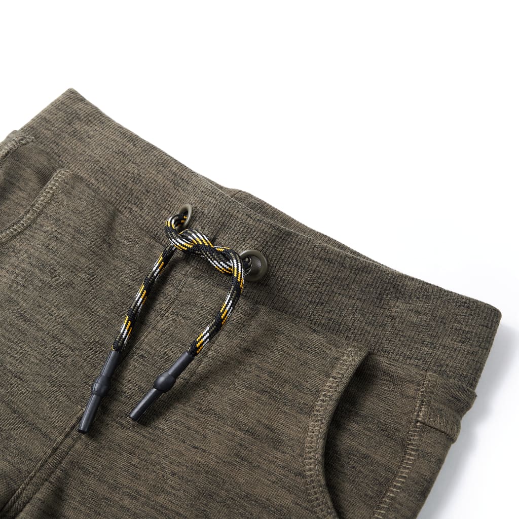 VidaXL Pantalon de survêtement pour enfants 92 kaki foncé mélangé