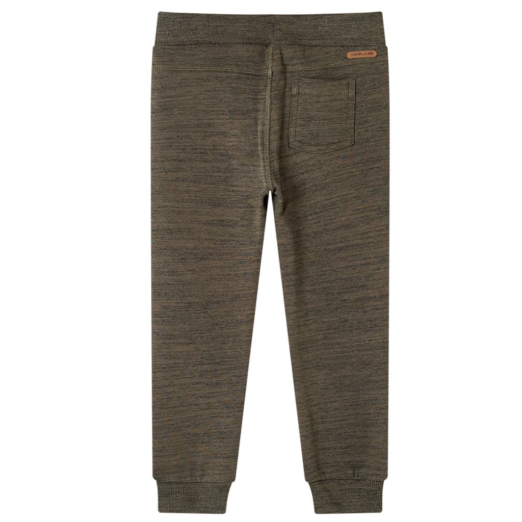 VidaXL pantalon de survêtement pour enfants 116 kaki foncé mélangé