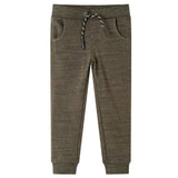 VidaXL Pantalon de survêtement pour enfants 128 kaki foncé mélangé