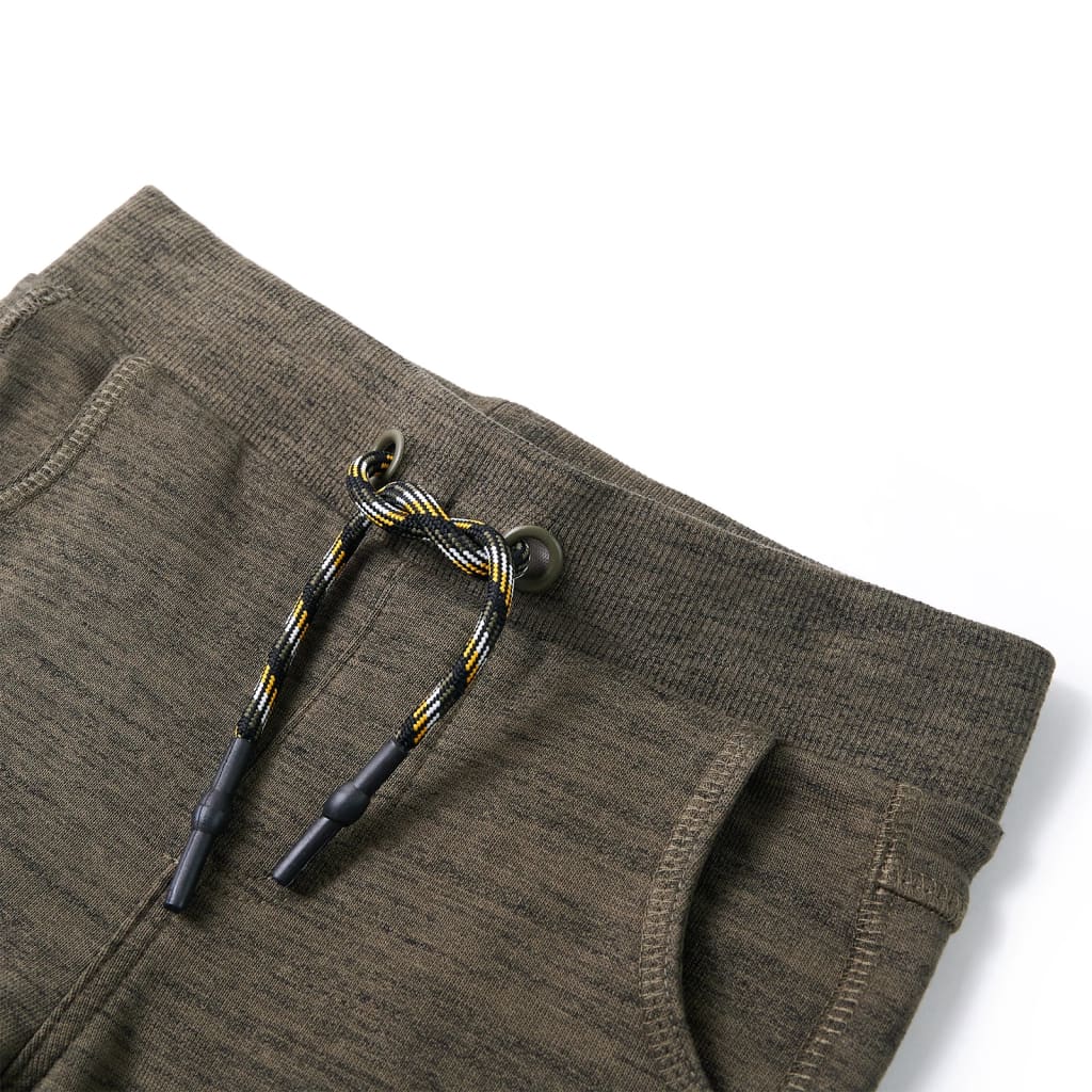 VidaXL Pantalon de survêtement pour enfants 128 kaki foncé mélangé